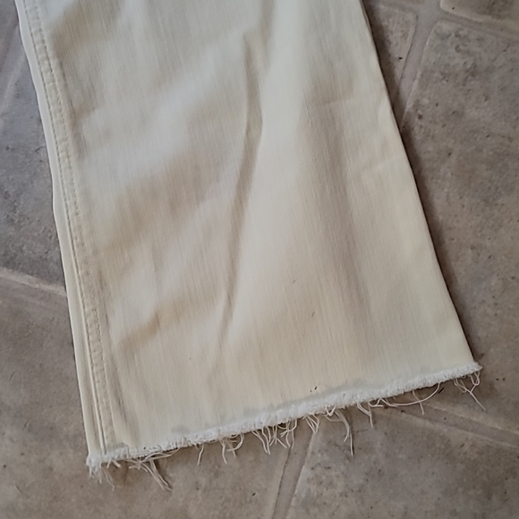 J Jill Kick Flare Light Yellow Cropped kick Flare Pant 16 Woman Nwot - Picture 4 of 5